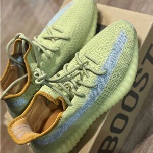 Yeezy Lime and Yellow Sneakers